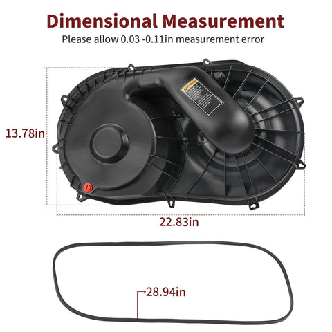 Polaris Ranger 1000 Crew XP Outer Clutch Belt Cover Housing w/ Seal (2021–2025)