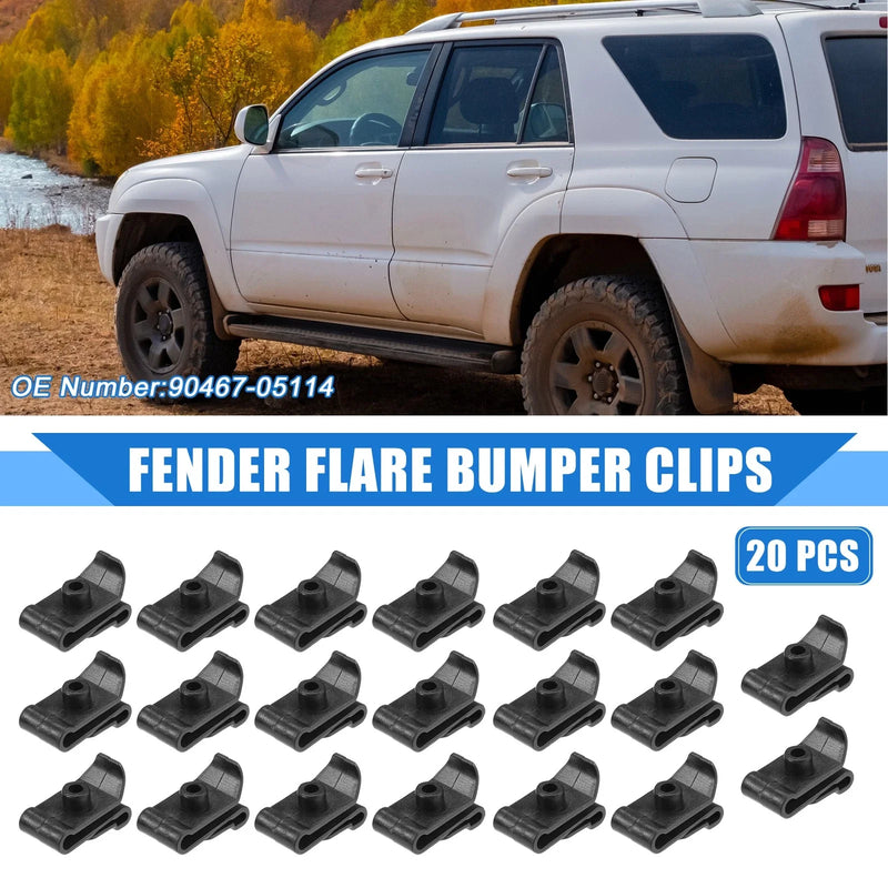 Toyota Highlander 20 Pcs Fender Flare Bumper U Nut Clip (2006–2010)