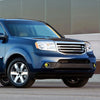 Honda Pilot Front Bumper Fog Light Covers w/Chrome Ring (2012-2015)