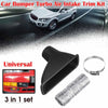 Car Bumper Grille Air Intake Hose Turbo Air Inlet Pipe Funnel Kit (Fits Most)
