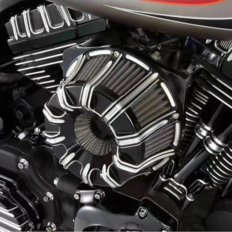 Harley Touring (1993-2007) Black White Blue Air Cleaner Intake Filter
