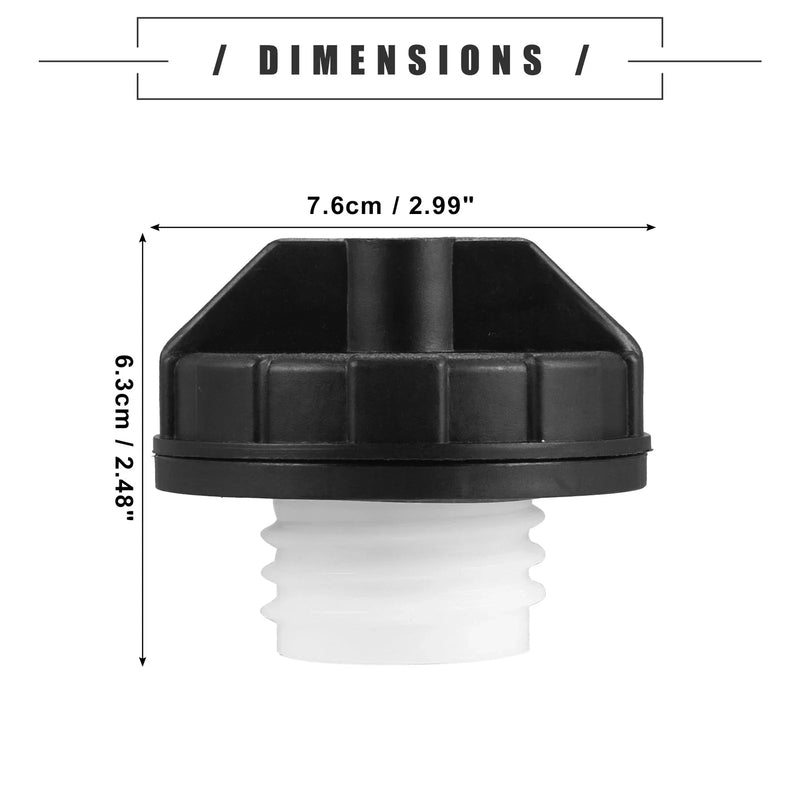 Jeep Wrangler YJ Fuel Tank Filler Cap with Keys (1991-1995)