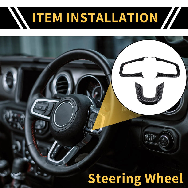Jeep Wrangler JL JLU Steering Wheel Cover Trim (2018-2023)