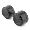 Harley Softail (2018-2023) Black Rear Axle Bolt Nut Cap Covers