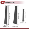 Nissan Maxima (2004-2008) Carbon Fiber Black 6 Pcs Door Pillar Window Trim