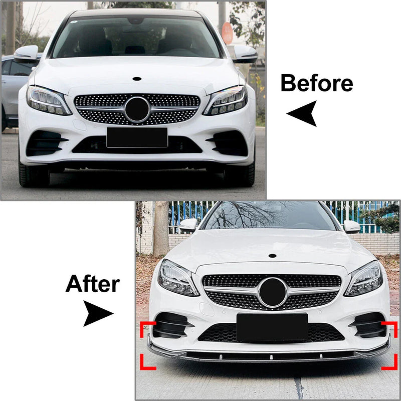 Mercedes Benz C Class Front Bumper Splitter Lip (2019-2021)