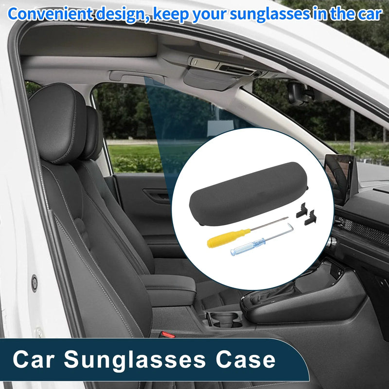 BMW X3 Eyeglasses Holder Storage Suede Black Case (2021 - 2023)