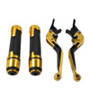Suzuki GSXS125 Gold Extendable Brake Clutch Levers & Handlebar Grips