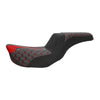 Harley Dyna Street Fat Bob Black Red Driver & Passenger Seat (06-17)