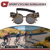 Motorcycle 1Pc Motorcycle Riding Goggles Black Lens Bronze Frame Glass ABS
