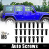 Jeep Wrangler CJ7 YJ TJ Tailgate Door Bolts 20 x Auto Screws (1976-2006)