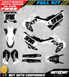 Husqvarna TC 2019-2020 BURN STYLE Stickers Custom Decal Kit