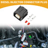 Toyota 2 x Pin Diesel Injector Connector Plug Plastic Black