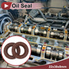 Oil Seal Seal Ring Rotary Shaft Seal FKM Rubber 22x38x8mm Brown 2 x pcs