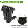 GMC Black Windshield Washer Nozzle with Hose Connector