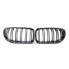 BMW E90 E91 325i 328i 335i Carbo & Black Double Slat Front Kidney Grille (09-12)