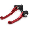 HONDA CRF125R CRF150R CRF250R CRF450R RED Pivot Brake Clutch Levers (97-21)