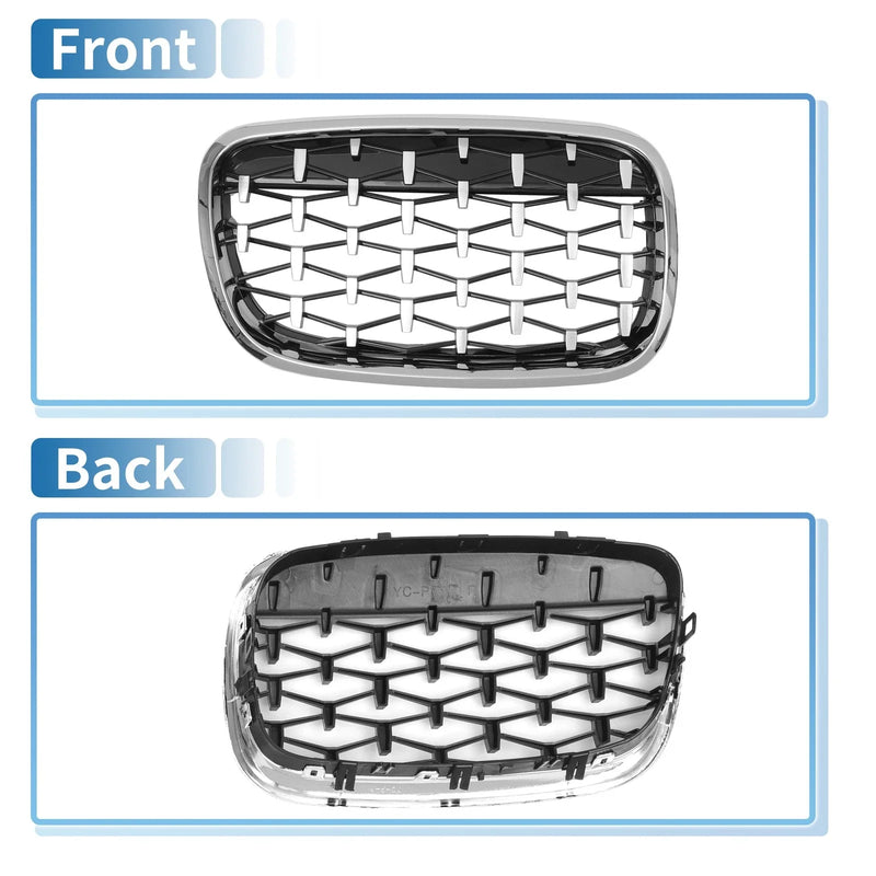 BMW X5 X6 Front Hood Bumper Grille Grill 1 Pair