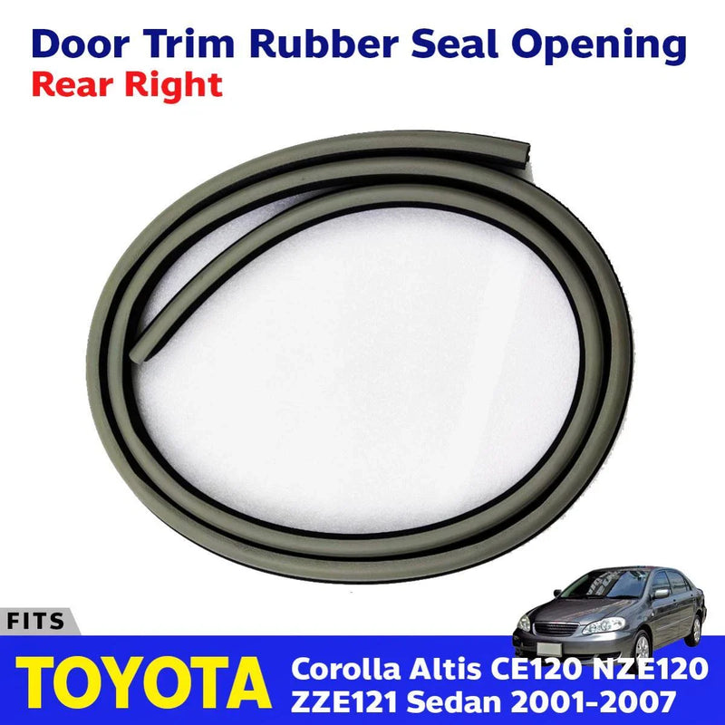 Door Opening Trim Seal Rear LH Fits Toyota Corolla Altis ZZE CE120 4D 01-07 D05