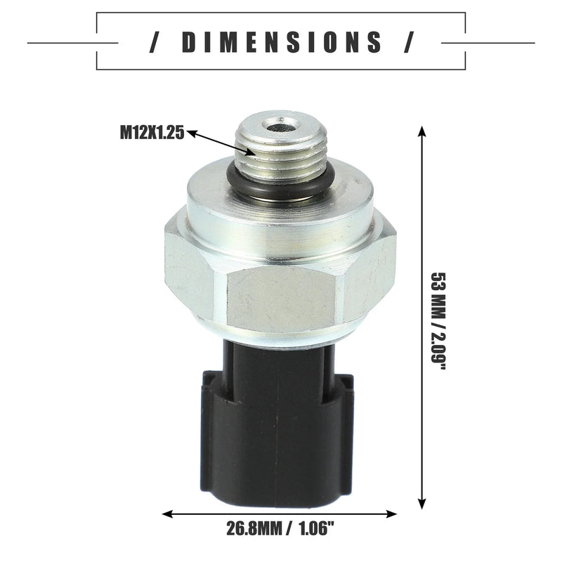 Nissan Power Steering Pressure Sensor (Metal, Black/Silver)