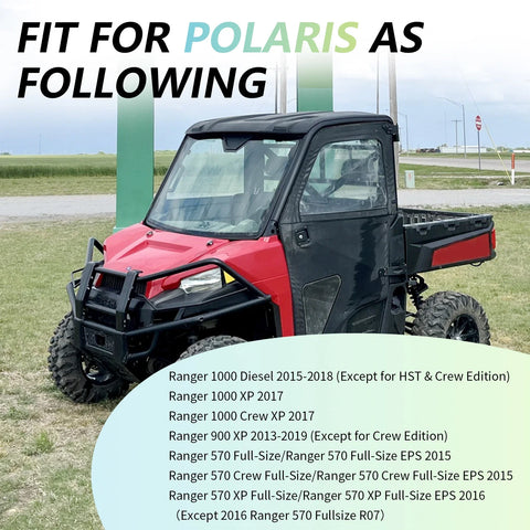Polaris Ranger 570 / 900 / 1000 XP Diesel Crew BLACK Stabilizer Tube