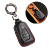 ISUZU D MAX MU-X Key Fob Holder / Full Coverage Black Leather