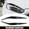 Ford Fiesta Headlight Eye Lid Cover Stickers  Black (2013-2016)
