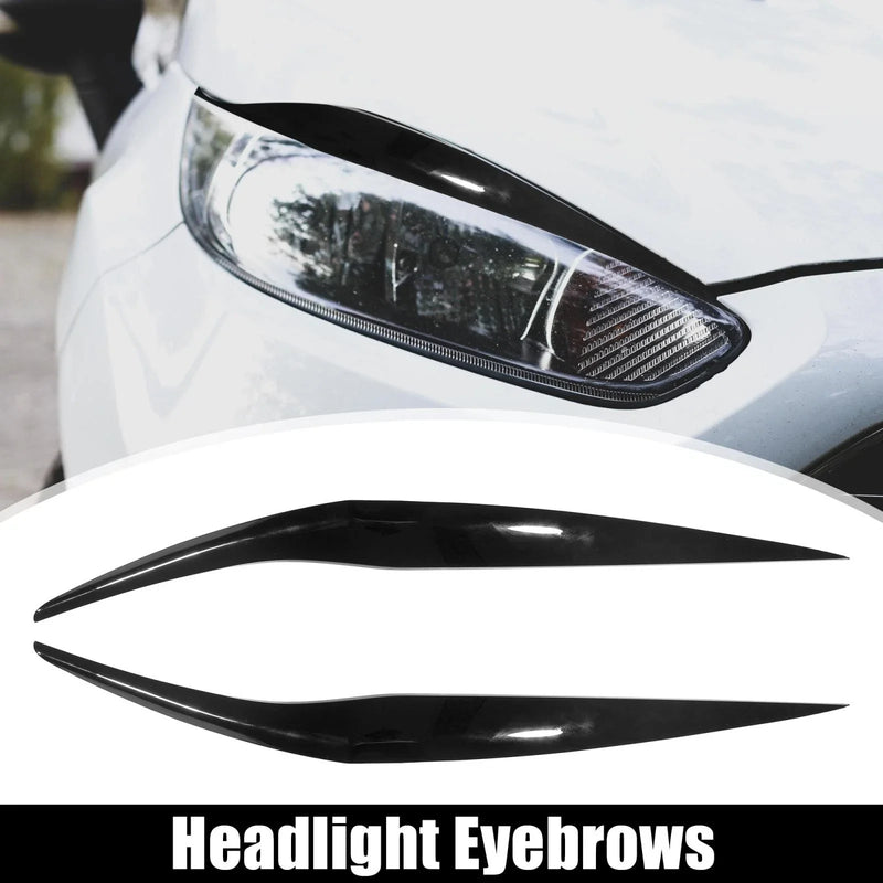 Ford Fiesta Headlight Eye Lid Cover Stickers  Black (2013-2016)