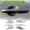 BMW X3 Chrome Silver Tone 4 Pcs Door Handle Cup Protector (2018-2022)