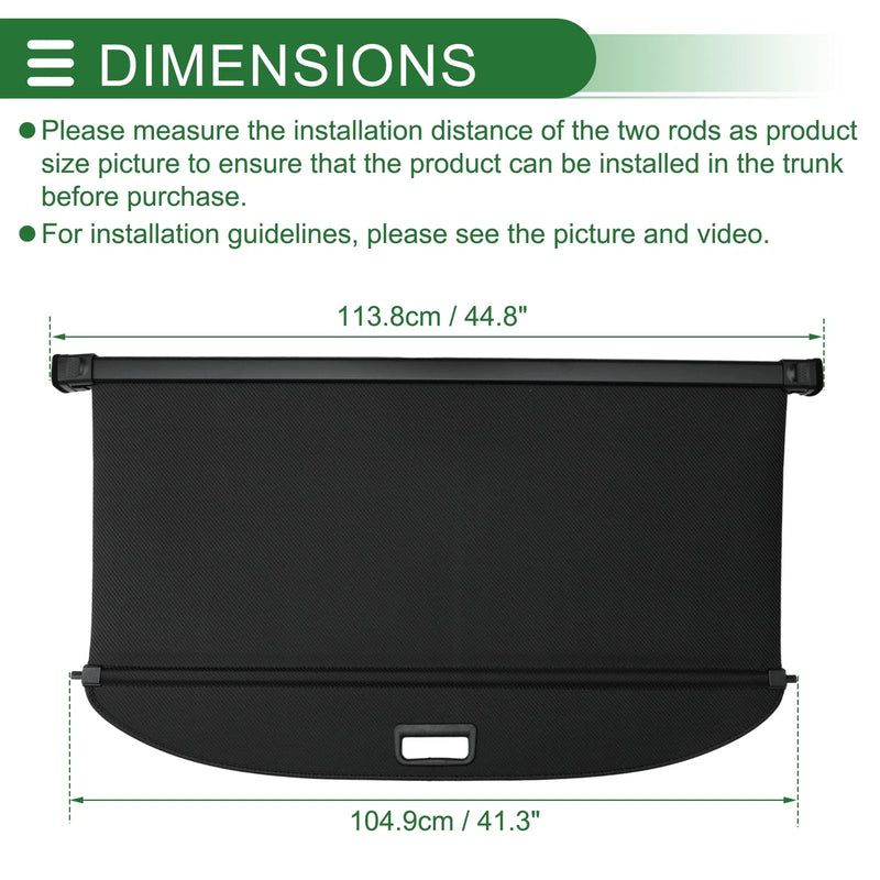 Tesla Model Y Retractable Cargo Cover (2026)