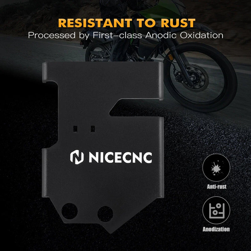 Kawasaki KLR650 Aluminum Battery Cover Guard Kit (2008-2018)