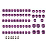 Harley Touring Street Road Glide 66X Engine Bolt Topper Cap Purple (2002-2023)