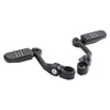 1 1/4'' Matte Long Angled Footpegs Mount Engine Guard Pegstreamliner
