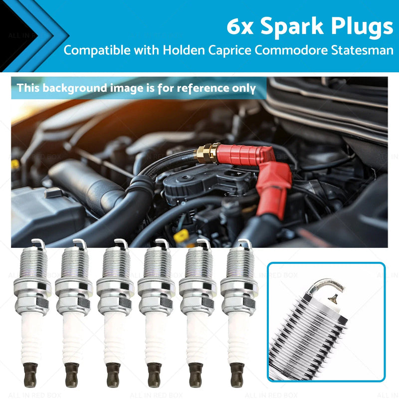 Holden Caprice Commodore Statesman Crewman 6 x Spark Plugs (2006-2017)