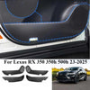 Lexus RX 350 4x Inner Door Anti-Kick Carbon Fiber Leather (2023–2025)