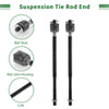 Pontiac Torrent 6pcs Front Suspension Kit Tie Rod Ends with Boots
