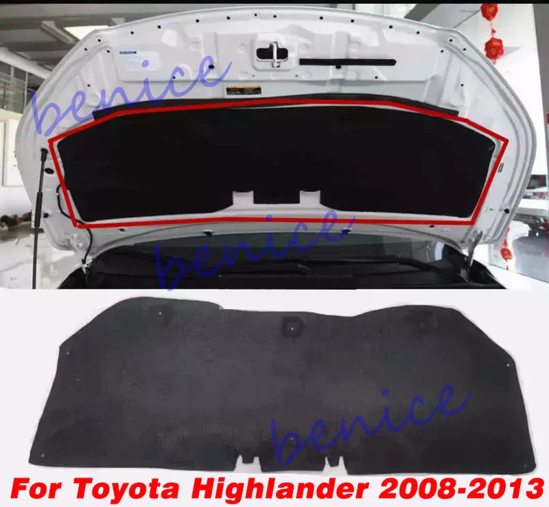 Toyota Highlander Engine Cover Hood Insulation Pad Heat Trim (2008–2013)