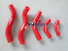 Honda CR125 CR125R Aluminum Radiator & Red Hoses (1998-1999)