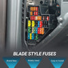 40A Mini Blade Fuses - Durable Short Circuit Protection - 100 Pcs