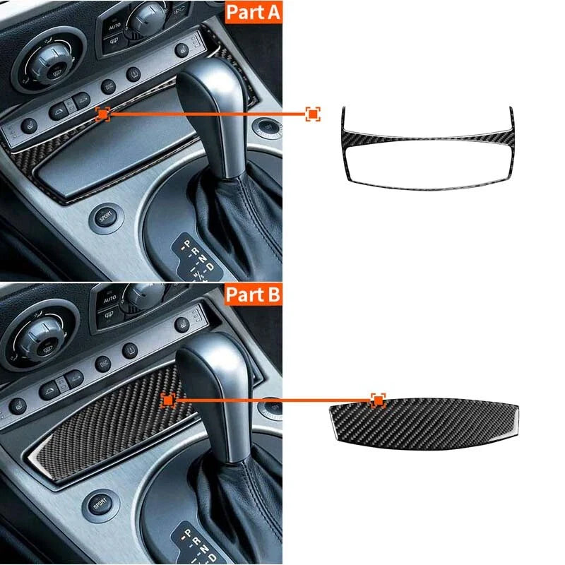 BMW Z4 2001-2008 Carbon Fiber Automatic Transmission Gear Shift Knobs Kit