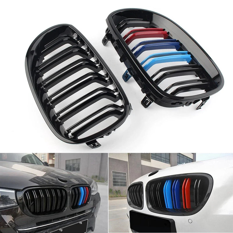 BMW E60 E61 5 Series (2003-2010) Gloss Black Upper Mesh Grille