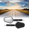 M8/M10 Motorcycle Rear View Mirrors Handlebar Mirrors Black Aluminum