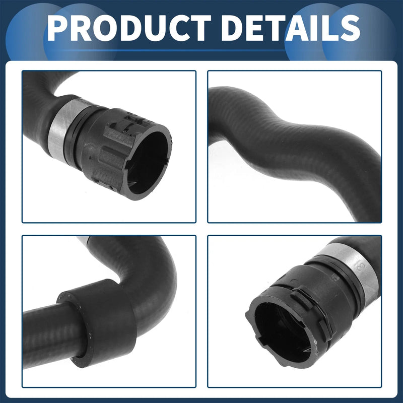 BMW X5 3.0i HVAC Heater Hose Rubber Black (2001 - 2006)