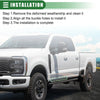 Ford F-250 (1997-2007) - 1 Pair Black Rubber Car Window Weatherstrip