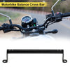 Motorcycle Balance Cross Bar 0.41" Hole Handlebars Black