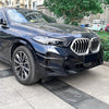 BMW X6 Carbon Fiber Look Front Bumper Side Fin Canard Splitter