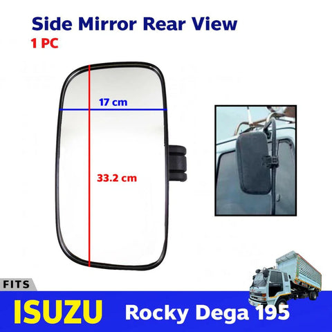 Side Exterior Mirror Rear View 1 PC Fits Isuzu Rocky Dega 195 Heavy Truck