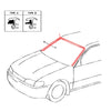 Toyota Corolla 1991-1997 Front Windshield Moulding