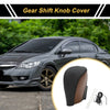 Honda Civic 2016-2021 Black Brown Faux Leather Gear Shift Knob Cover