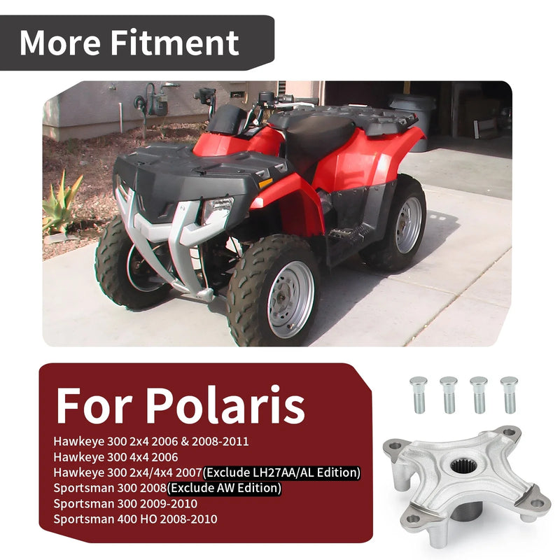Polaris Hawkeye 300 Sportsman 300 2 x Rear Wheel Hubs